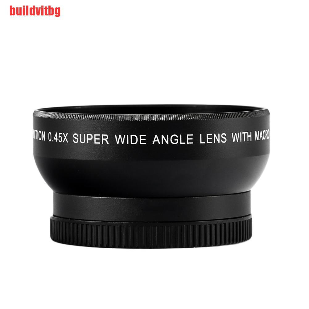 {buildvitbg}52mm Digital HD 0.45X Super Wide Angle Macro Lens for Canon Nikon Sony Pentax GVQ