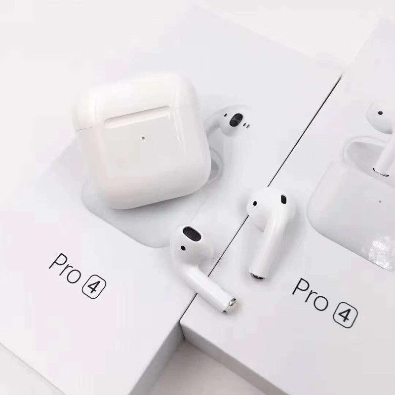 Tai Nghe Bluetooth Airpod Pro4 Cảm Ứng 5.0 Âm Thanh Cực Hay Đàm Thoại Sắc Nét | Pro 4 - Salastore99