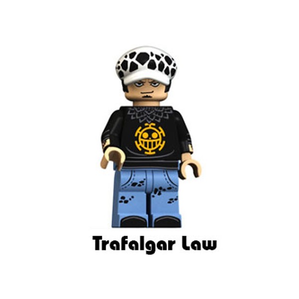 Minifigures nhân vật one piece Ace, Sabo, Shanks, Nami, Robin, Law