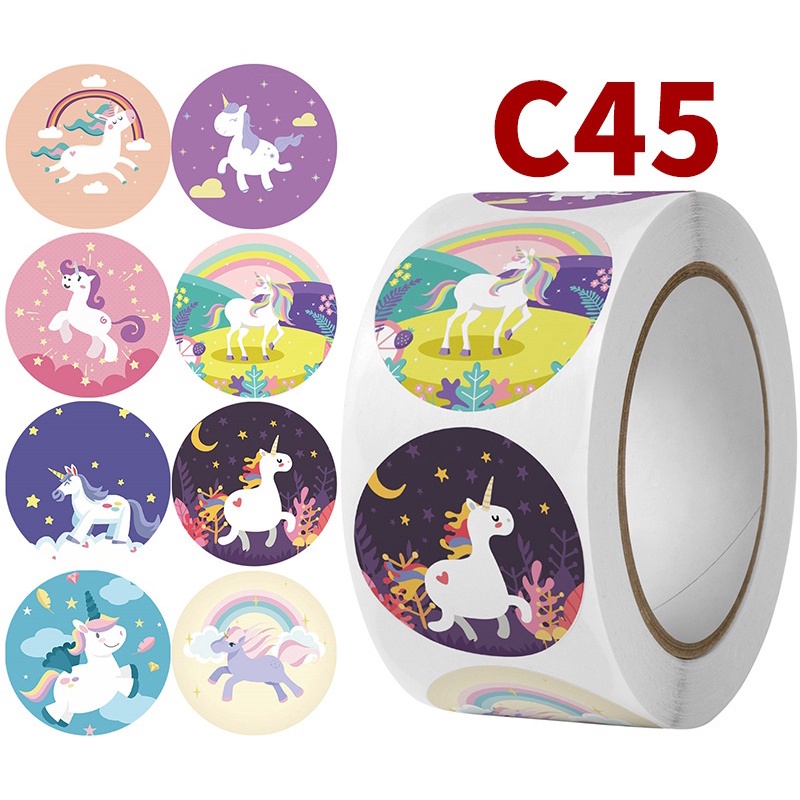 Sticker khen thưởng, đánh dấu bài tập, trang trí dạng cuộn