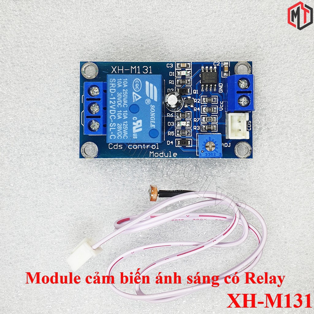 Module cảm biến ánh sáng có Relay 12v XH-M131 (Bật tắt Thiết bị tự động)