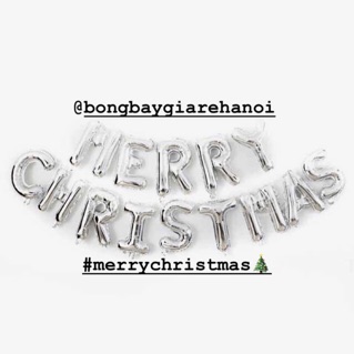 Bong bóng chữ Giáng sinh 🎄🎄🎄