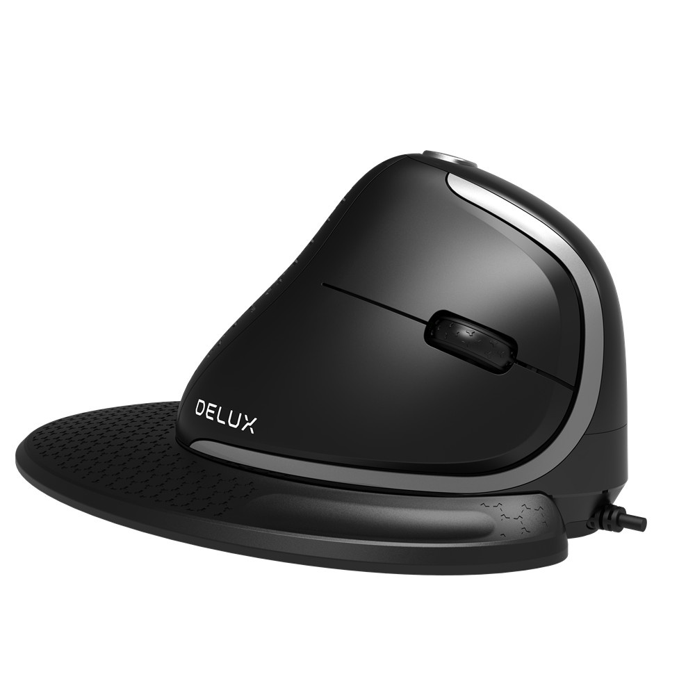 Chuột quang dạng dọc có dây Delux m618xsu rgb dành cho windows mac pc