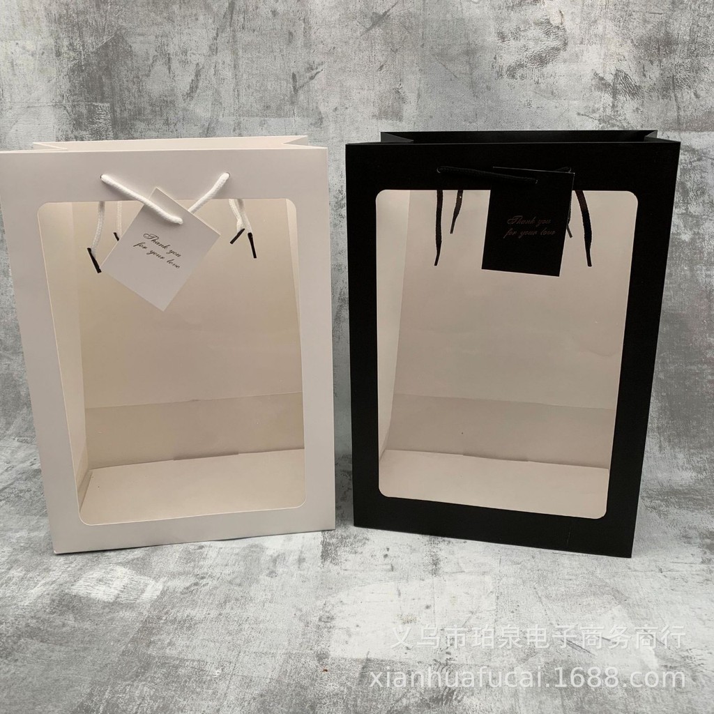 TÚI GIẤY MẶT KÍNH 35x25x18cm | BigBuy360 - bigbuy360.vn