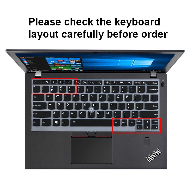 Ốp Máy Tính Bảng Silicon Có Bàn Phím Cho Lenovo ThinkPad x390 X250 X260 x270 x280