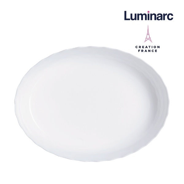 Khay Nướng Thuỷ Tinh Luminarc Smart Cuisine Trianon Oval 32x24cm- LUKHP4018