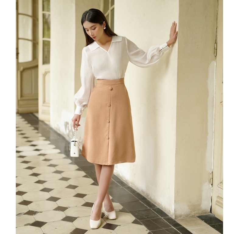 OLV - Chân váy Caramel Button Skirt