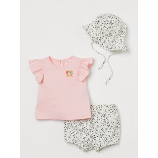 Set quần áo kèm mũ cho bé gái HM