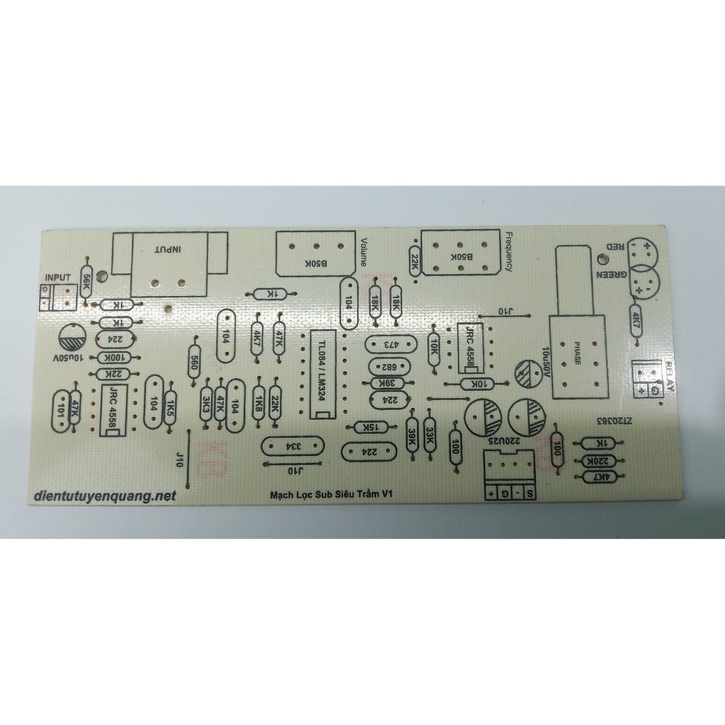 PCB Mạch Lọc Sub TL084 Phiên Bản V1 - 1 Cái NoBrand