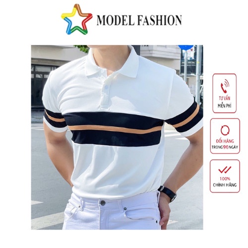 Áo thun polo nam nữ tay ngắn trắng ngọc ngang bụng hàn quốc Model Fashion