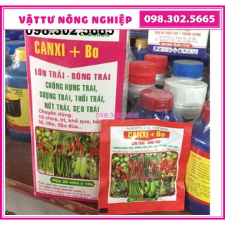 combo 10 gói Phân bón Canxi + Bo dạng viên sủi 10g - Lớn Trái Bóng Trái Chống Rụng Trái