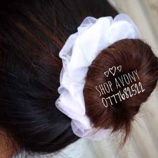 𝐒𝐂𝐑𝐔𝐍𝐂𝐇𝐈𝐄𝐒 - tóc đẹp , tay xinh - Bride cột tóc 2 lớp phồng