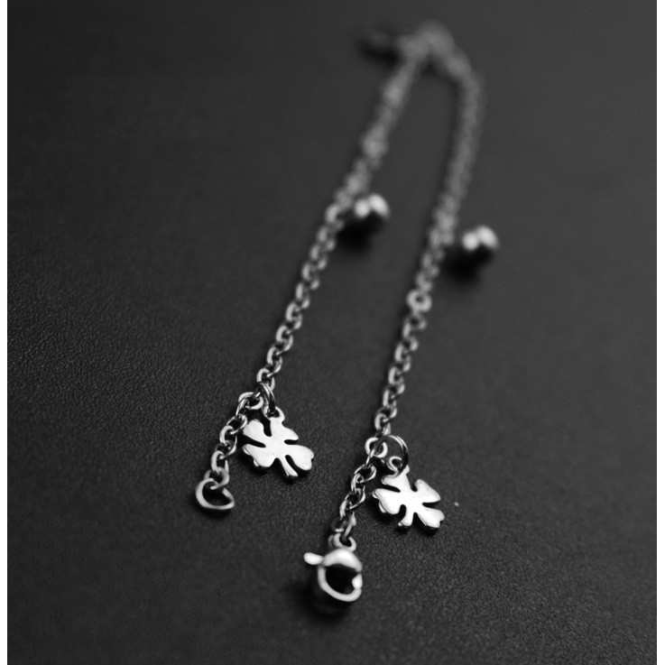 Lắc chân titan cỏ 4 lá cực xinh LC14 | BigBuy360 - bigbuy360.vn