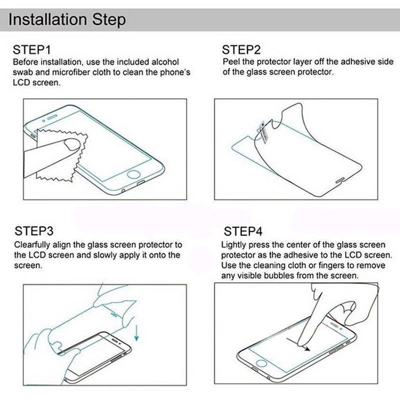 Kính Cường Lực 9h Hd Bảo Vệ Toàn Màn Hình Cho for iphone 13 12 11 8 7 6 6s Pro Max Mi