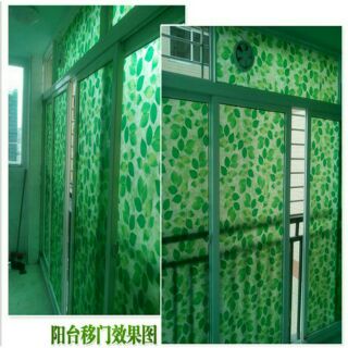 3m Decal dán kính hoạ tiết chiếc lá