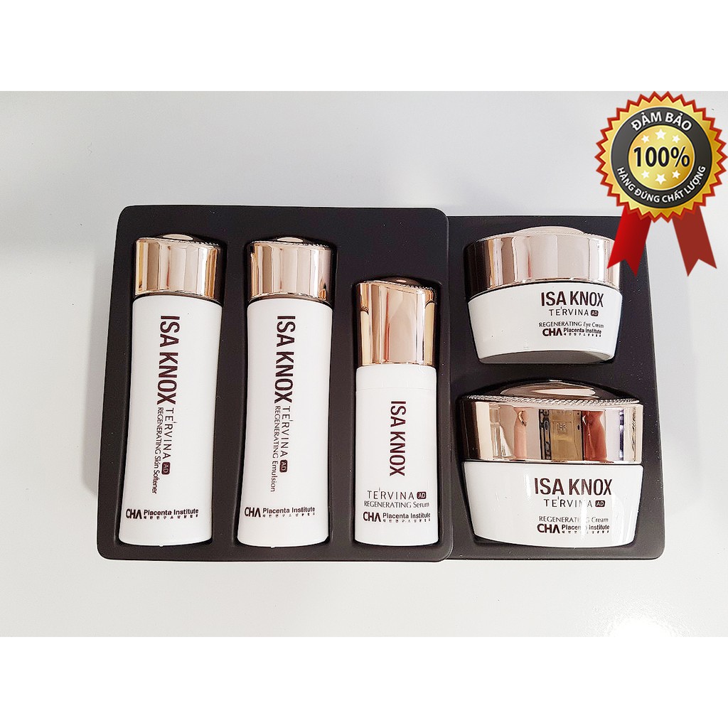 BỘ DƯỠNG DA MINI 5 MÓN LG ISA KNOX TE'RVINA ADVANCED REGENERATING KIT SET