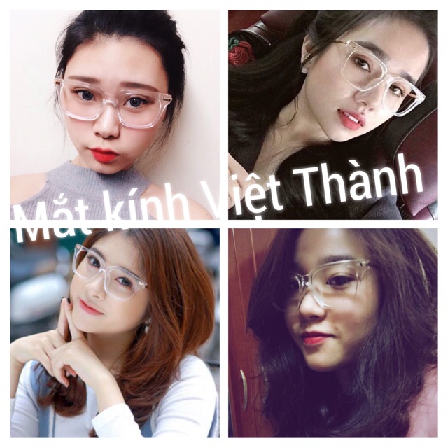 HCM gọng Kính trong suốt chân vàng 2023 lắp kính cận theo yêu cầu