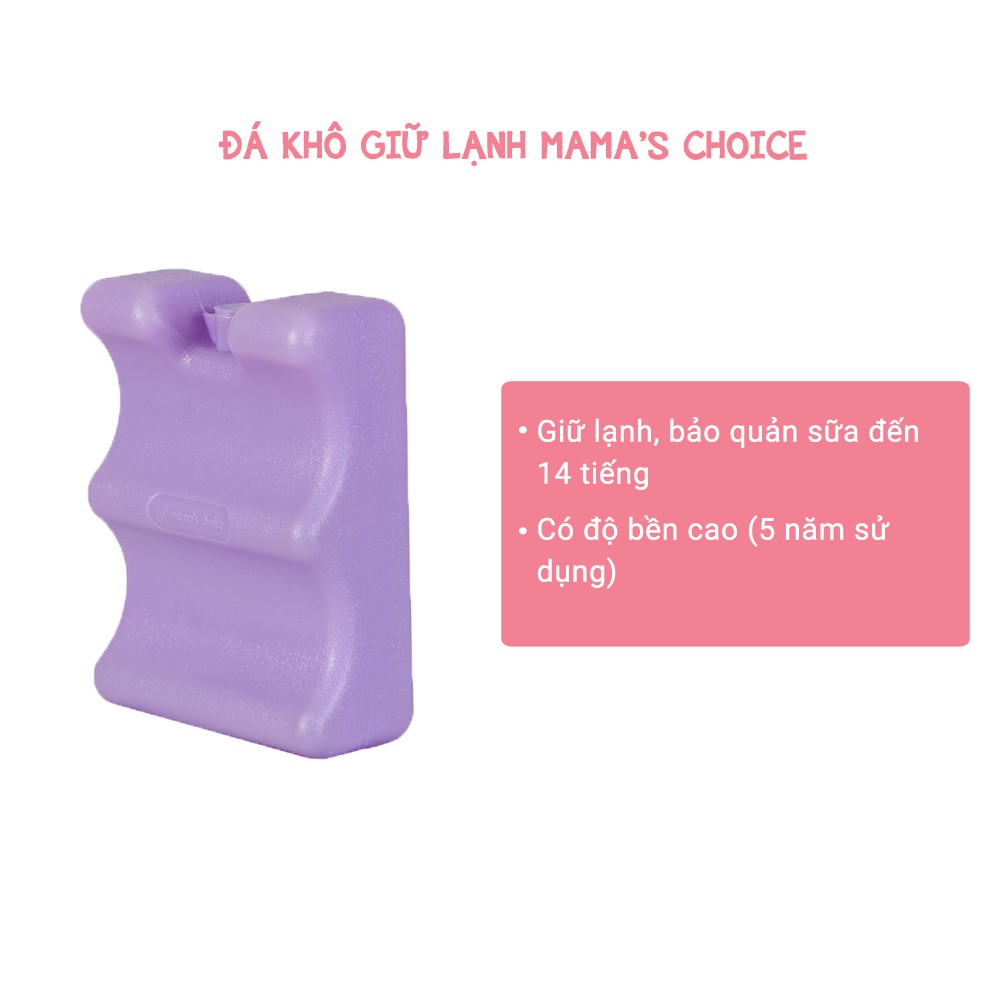 🌸🌸🌸Đá Khô Giữ Nhiệt Mama's Choice 🌸Bảo Quản Sữa Mẹ Lên Đến 14 Giờ 🌸Đá Có Gel Giữ Lạnh Cao Cấp 🌸An Toàn Cho Mẹ & Bé