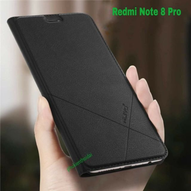 Bao da Redmi Note 8 Pro hiệu Alivo nắp kín chất đẹp
