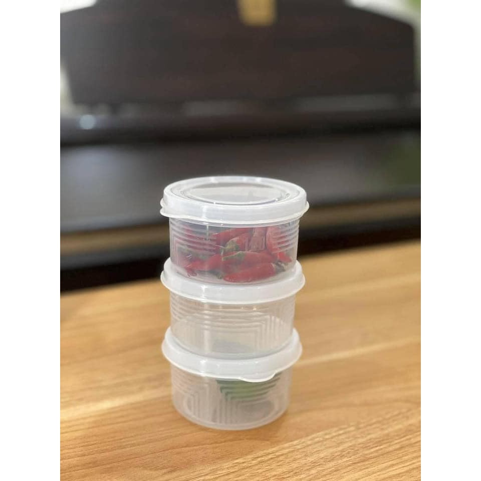 Set hộp nhựa đựng thực phẩm Nhật Bản