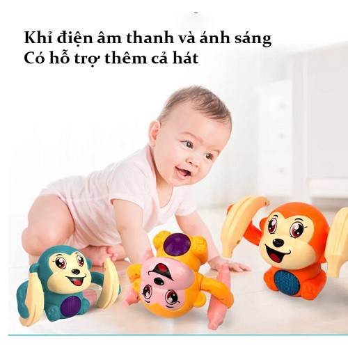 Đồ Chơi Giải Trí Cho Trẻ Sơ Sinh Và Trẻ Nhỏ - Khỉ Con Nhào Lộn Đáng Yêu