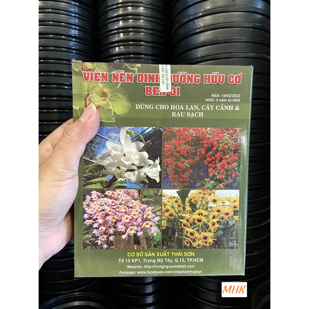 Viên nén hữu cơ - BEN 01 Hùng Nguyễn ! Hộp 1kg !