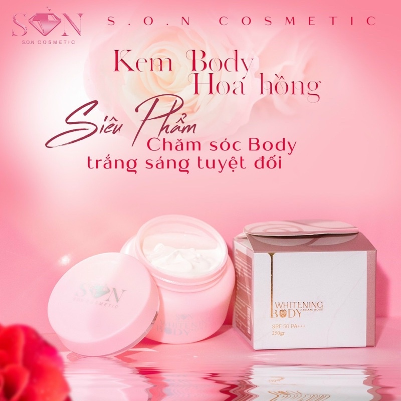 KEM BODY HOA HỒNG SON - S.O.N cosmetic