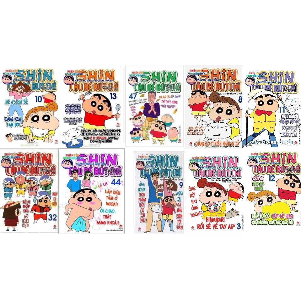 Sách - Combo Shin cậu bé bút chì  - 10 quyển