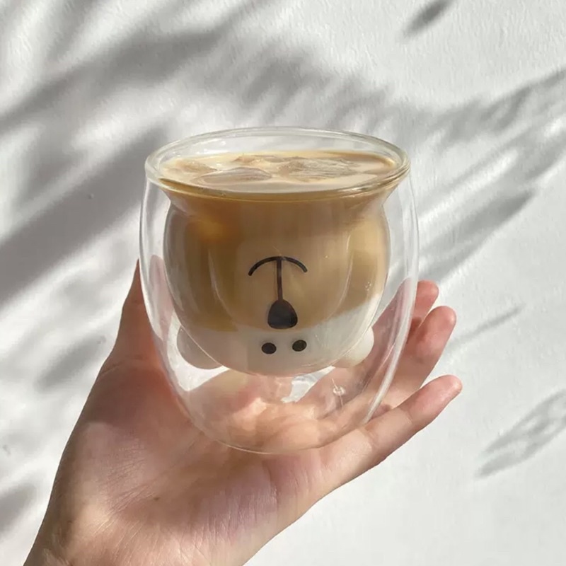 Cốc thuỷ tinh gấu