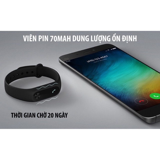 Vòng đeo tay thông minh Xiaomi Miband 2 - Digiworld