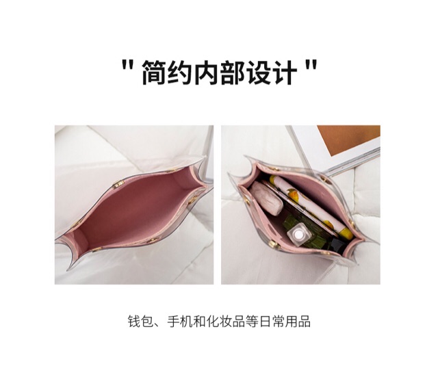 [XẢ] Túi trong suốt in chữ siêu xinh