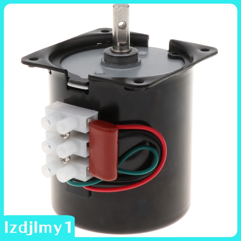 [In stock] Slow AC Synchronous Motor 220V 28W CW / CCW - Black, 15RPM