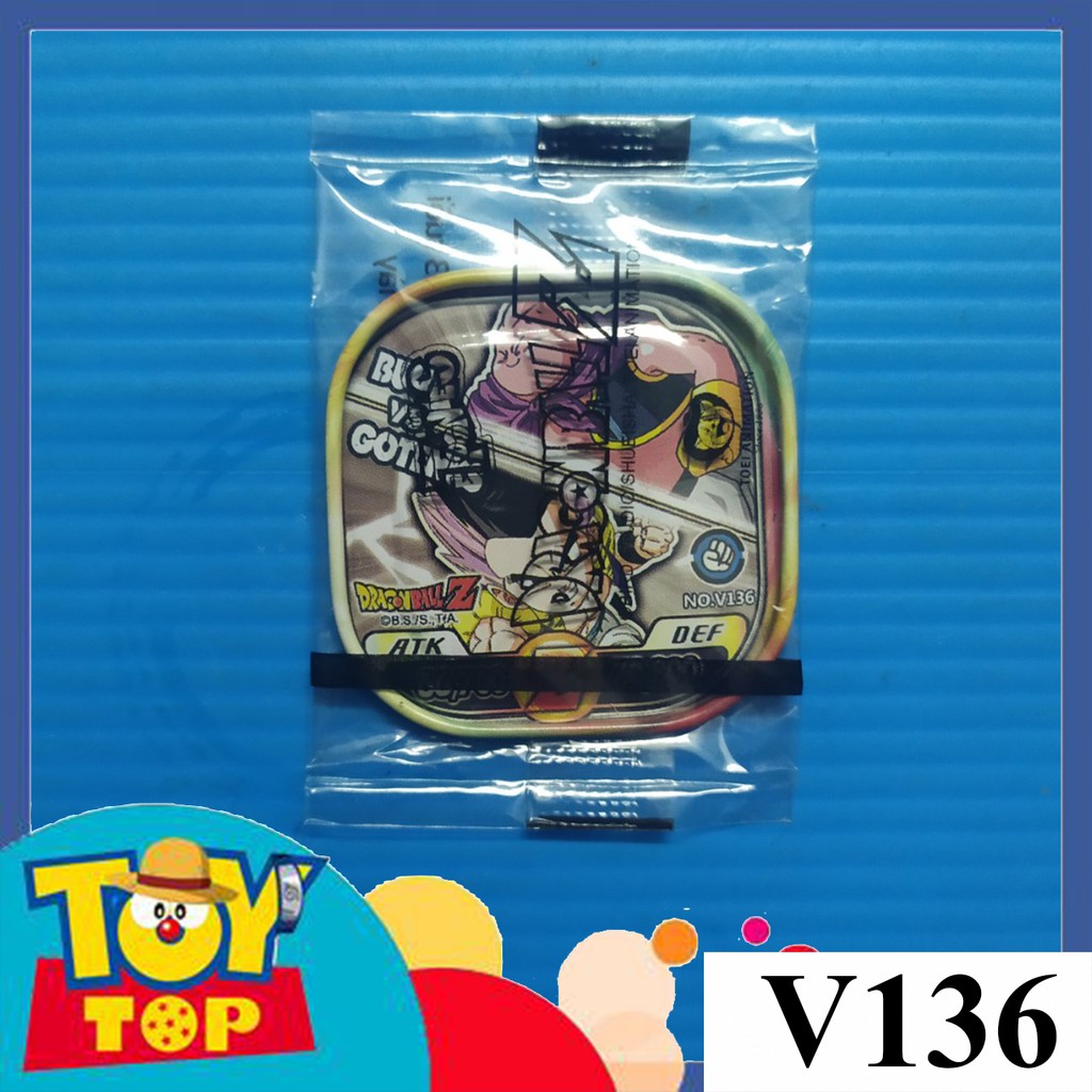 Thẻ bài Toonies Dragon Ball Z dạng xu thiếc leng keng - Thẻ nhóm / song đấu còn seal
