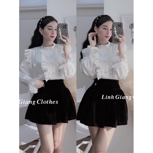 [Mã FAMARAL1 giảm 10K đơn 50K] Sơ Mi Tiểu Thư Cúc Ngọc Bèo | BigBuy360 - bigbuy360.vn