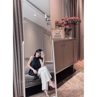 Set áo yếm lụa mix quần suông