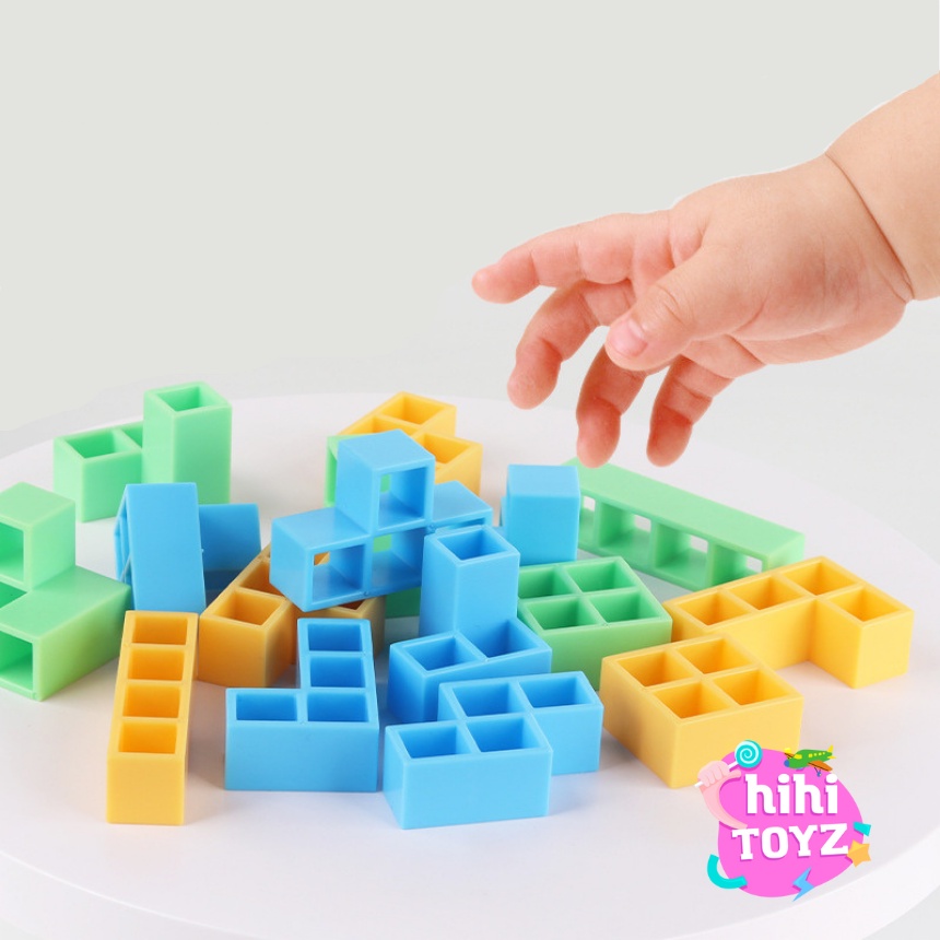 Đồ chơi xếp hình thăng bằng Happy a Jenga - Đồ chơi giáo dục cho bé