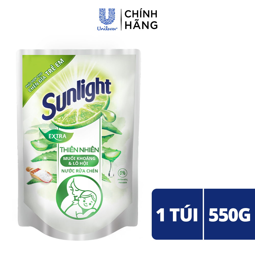 [HC GIFT] Túi nước rửa chén Sunlight 550g (mẫu ngẫu nhiên)
