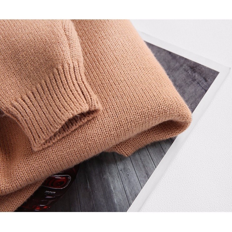 AL3069 - Áo len cổ tròn cho bé gái từ 2-3 tuổi hàng nhập