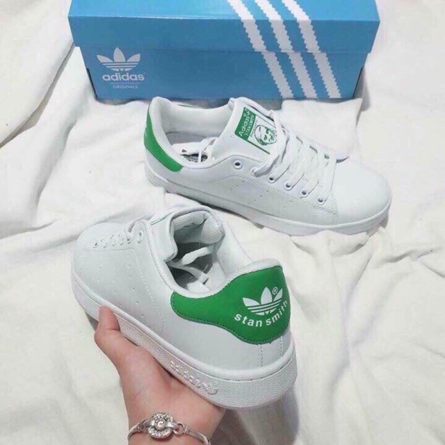 Giày thể thao stan smith trắng gót xanh lá thời trang giá giẻ  giày thể thao97