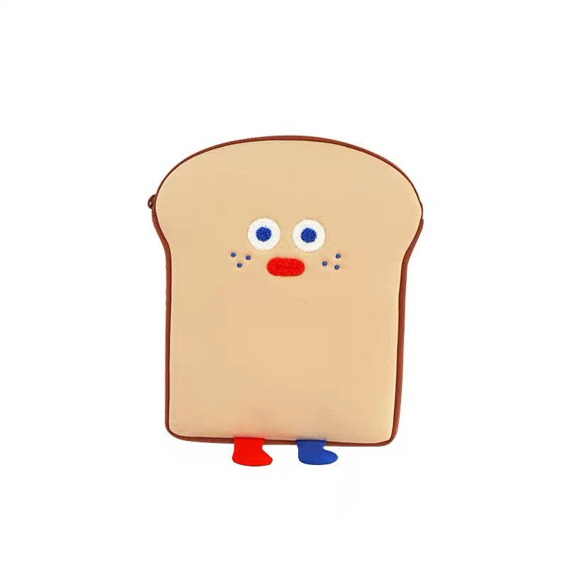 Mới Túi Đựng Laptop Họa Tiết Bánh Mì Nướng Xinh Xắn Phong Cách Hàn Quốc 13 13.3 11 10.5 10.2 inch Thời Trang