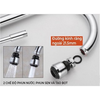 Vòi nước tăng áp 360 độ
