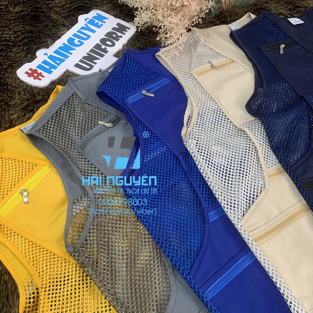 Áo gile kỹ sư phản quang bảo hộ lao động công trình