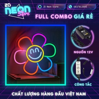 Đèn Led Neon Bông hoa, Led Neon 12V trang trí phòng, góc livestream, quay Tiktok I 2D Neon Store