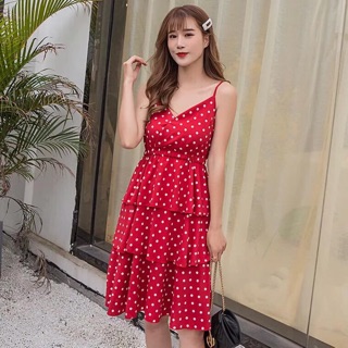 Váy dây 3 tầng