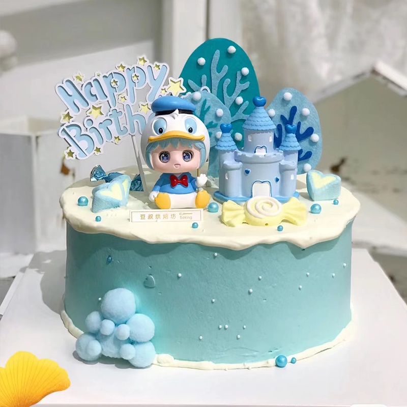 Búp Bê Nhựa vinyl Chất Lượng Cao Hình Động Vật Dễ Thương Trang Trí Bánh Sinh Nhật Cho Bé