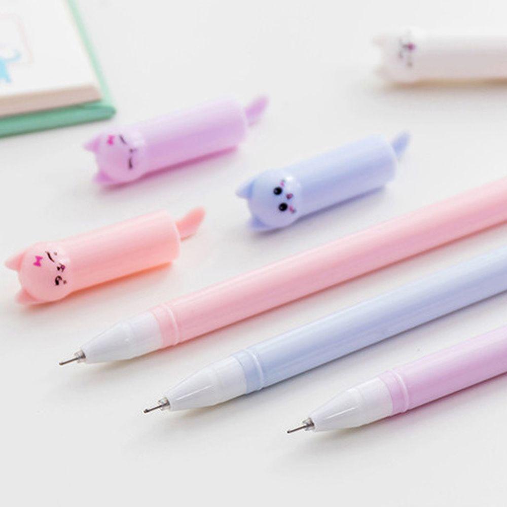 PEWANY Bút Mực Đen Ngòi 0.5mm Tạo Hình Mèo Dễ Thương