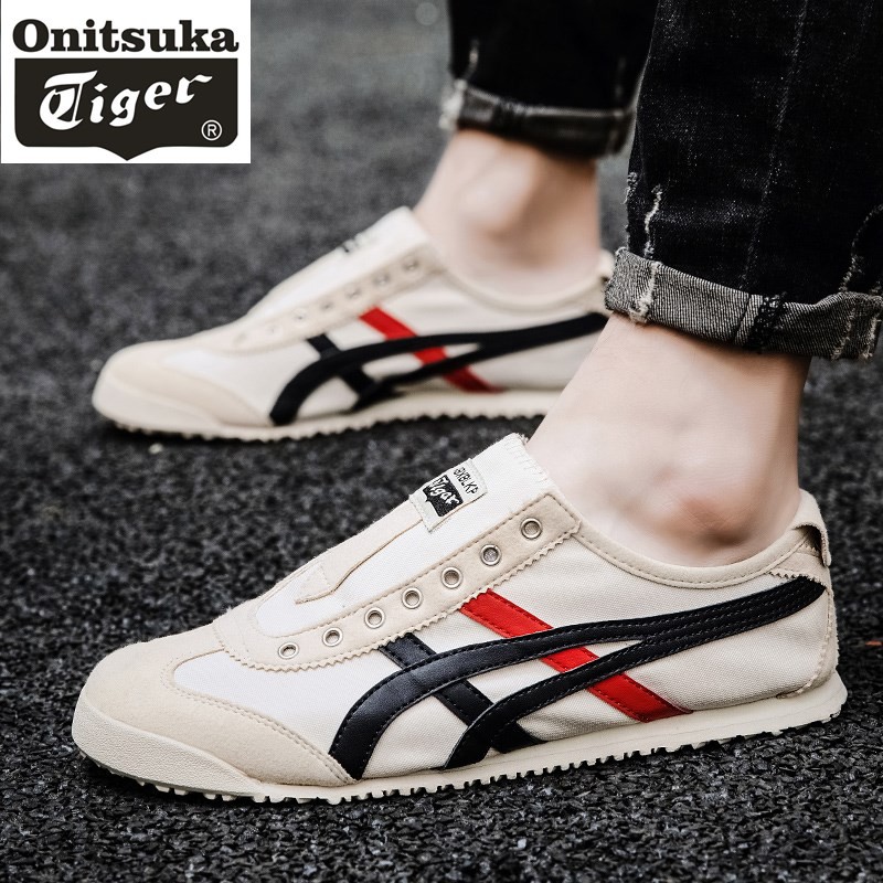 Onitsuka tiger men's shoes four seasons breathable canvas shoes men's Korean version of the trend of all-match casual shoes men's lazy shoes