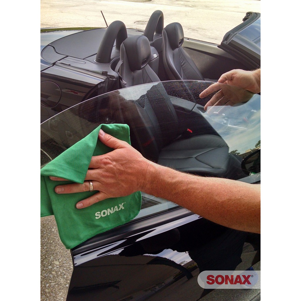 Khăn lau kính Sonax Glass Finishing Cloth 50x60cm (3 chiếc)