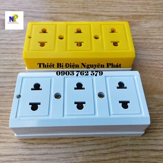 Ổ cắm điện 3ổ cắm loại tốt cs3000w eliton
