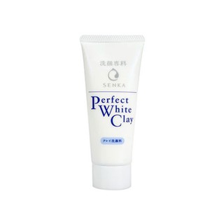 [Nội địa Hàn] Sữa Rửa Mặt Tạo Bọt Chiết Xuất Đất Sét Trắng Senka Perfect White Clay 50ml